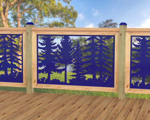 47"x30" - Forest Landscape Fence/Gate Panel Insert - Scene 2