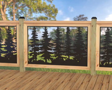 47"x30" - Forest Landscape Fence/Gate Panel Insert - Scene 3