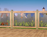 Horses Trotting Railing Panel Insert - Madison Iron and Wood