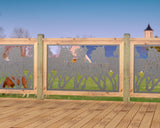 Horses Trotting Railing Panel Insert - Madison Iron and Wood