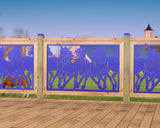 Horses Trotting Railing Panel Insert - Madison Iron and Wood