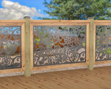 Butterflies and Hummingbirds Railing Panel Insert