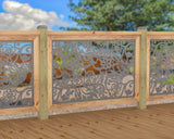 Butterflies and Hummingbirds Railing Panel Insert