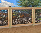 Butterflies and Hummingbirds Railing Panel Insert