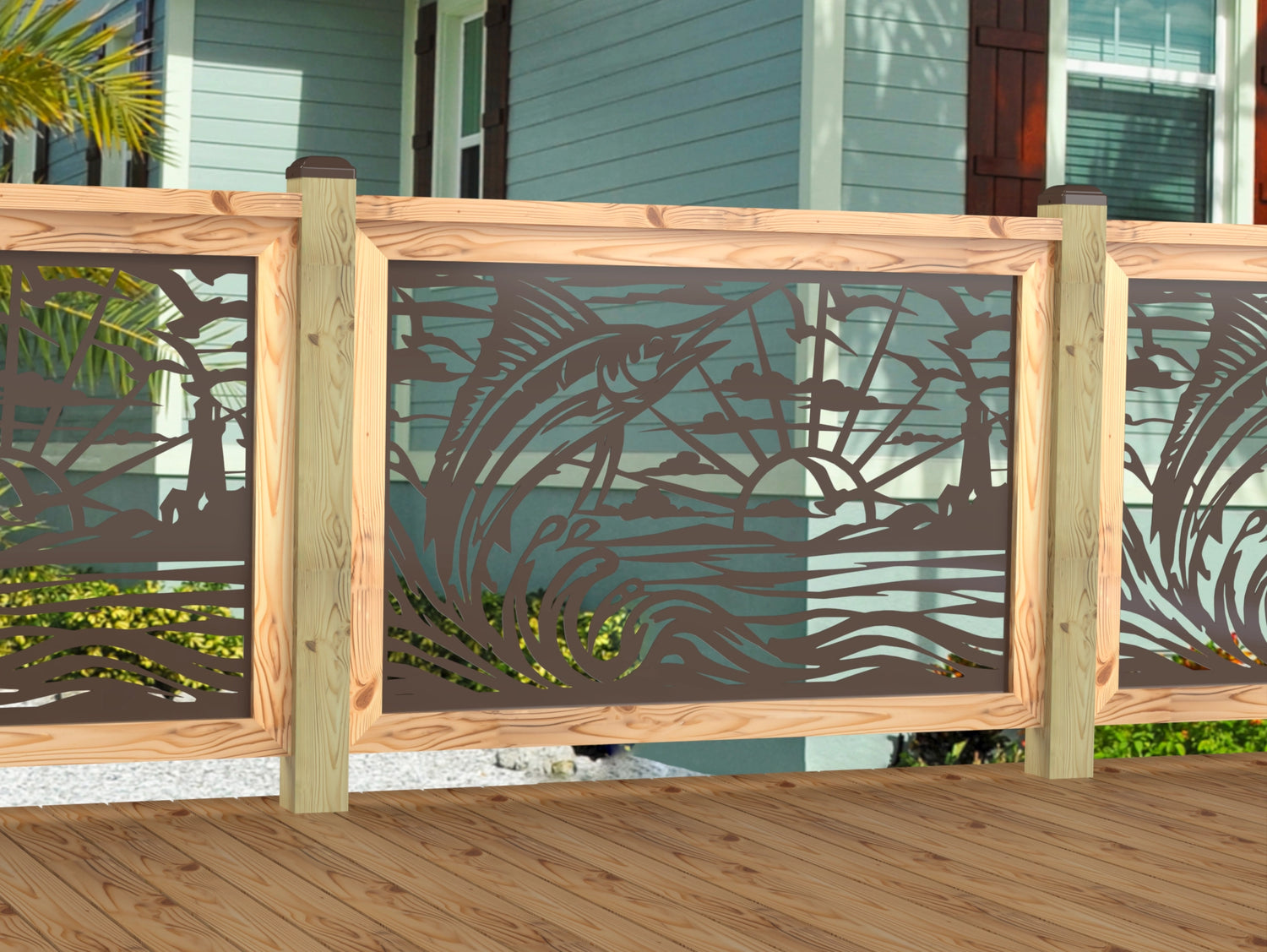 Marlin Jumping Railing Panel Insert