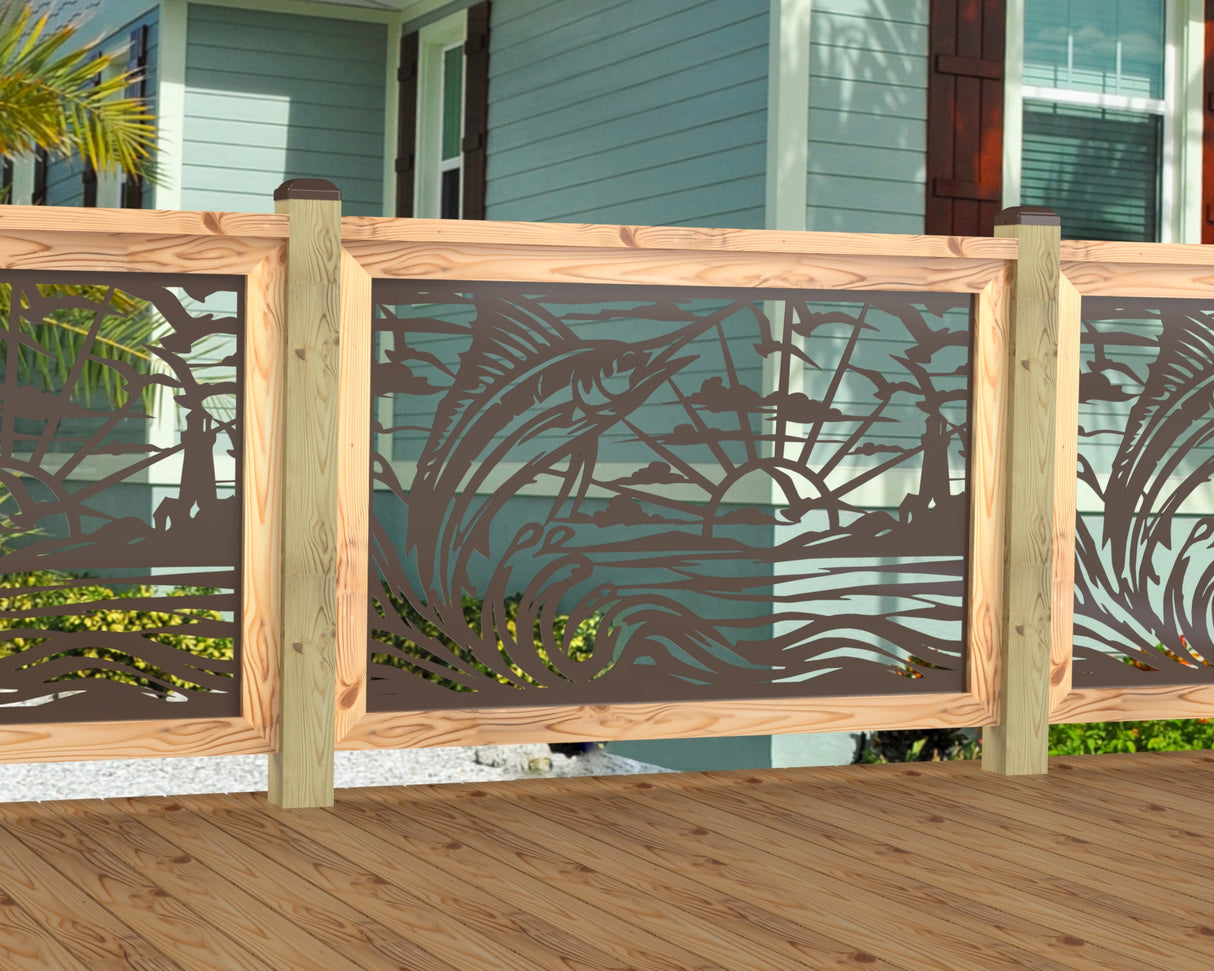 Marlin Jumping Railing Panel Insert