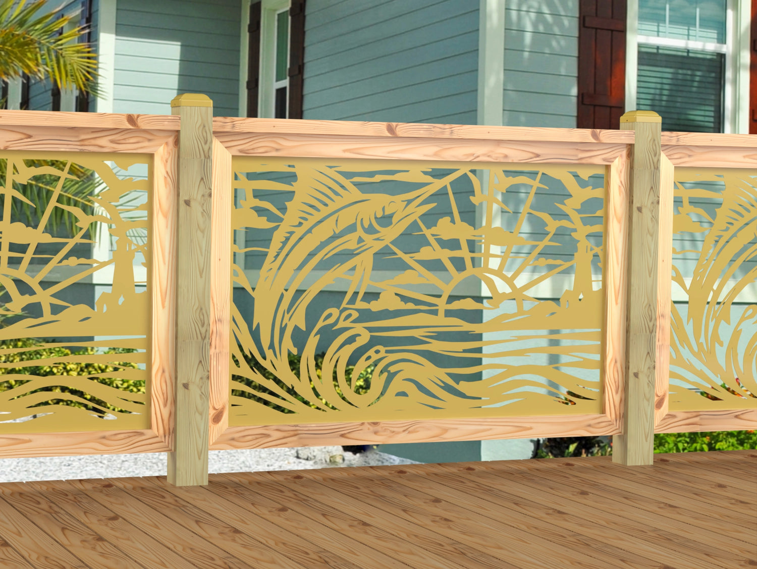 Marlin Jumping Railing Panel Insert
