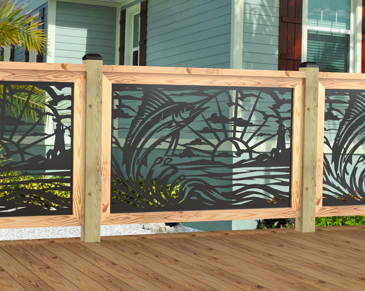 Marlin Jumping Railing Panel Insert