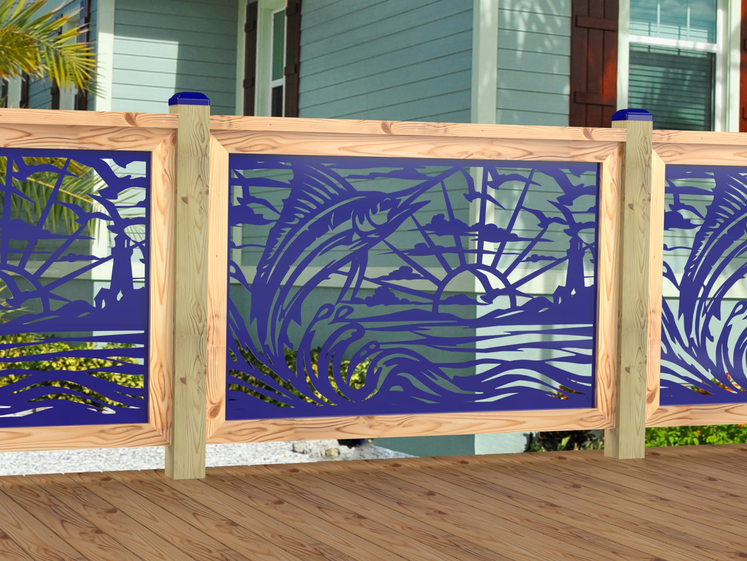 Marlin Jumping Railing Panel Insert
