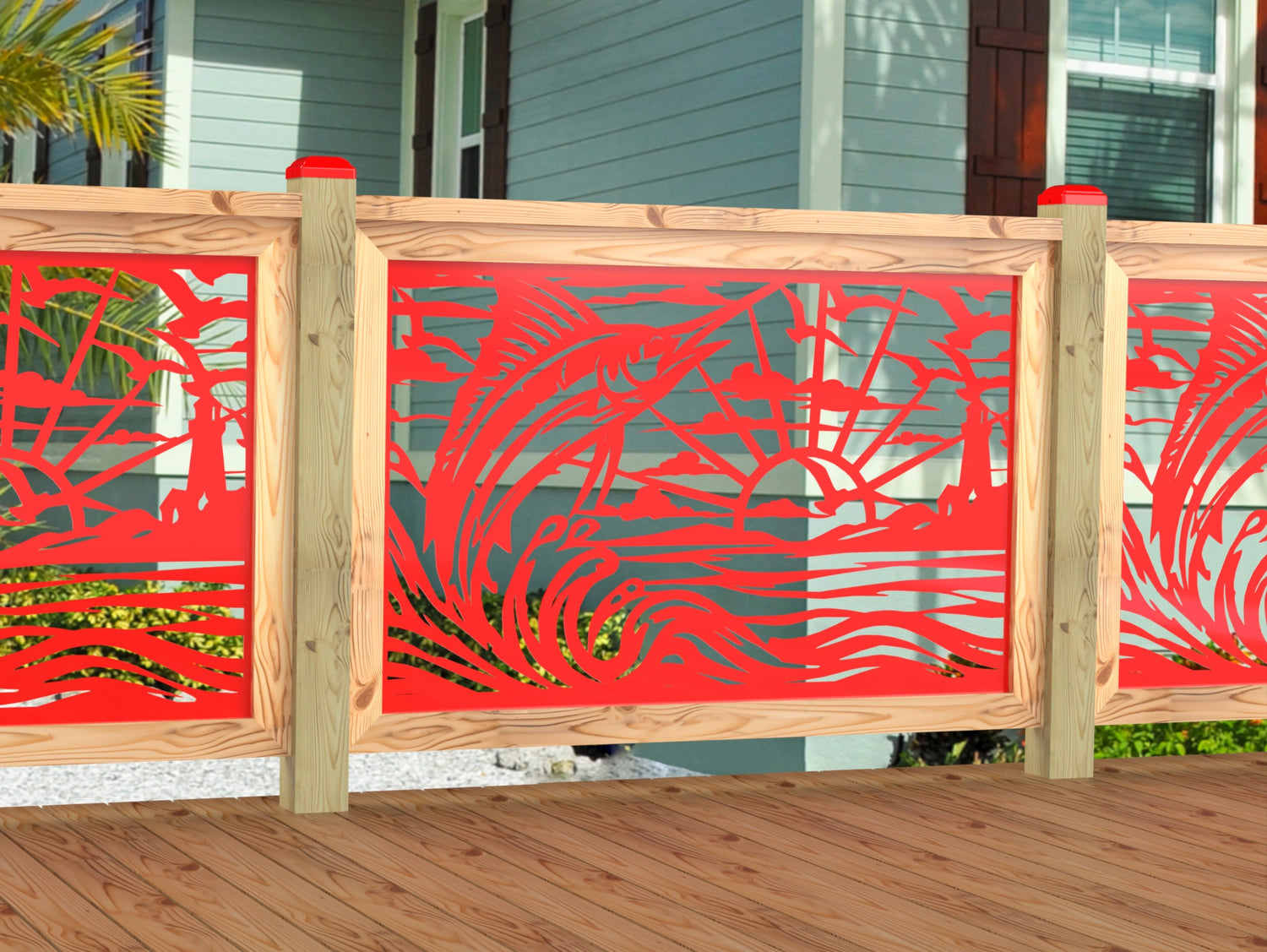 Marlin Jumping Railing Panel Insert