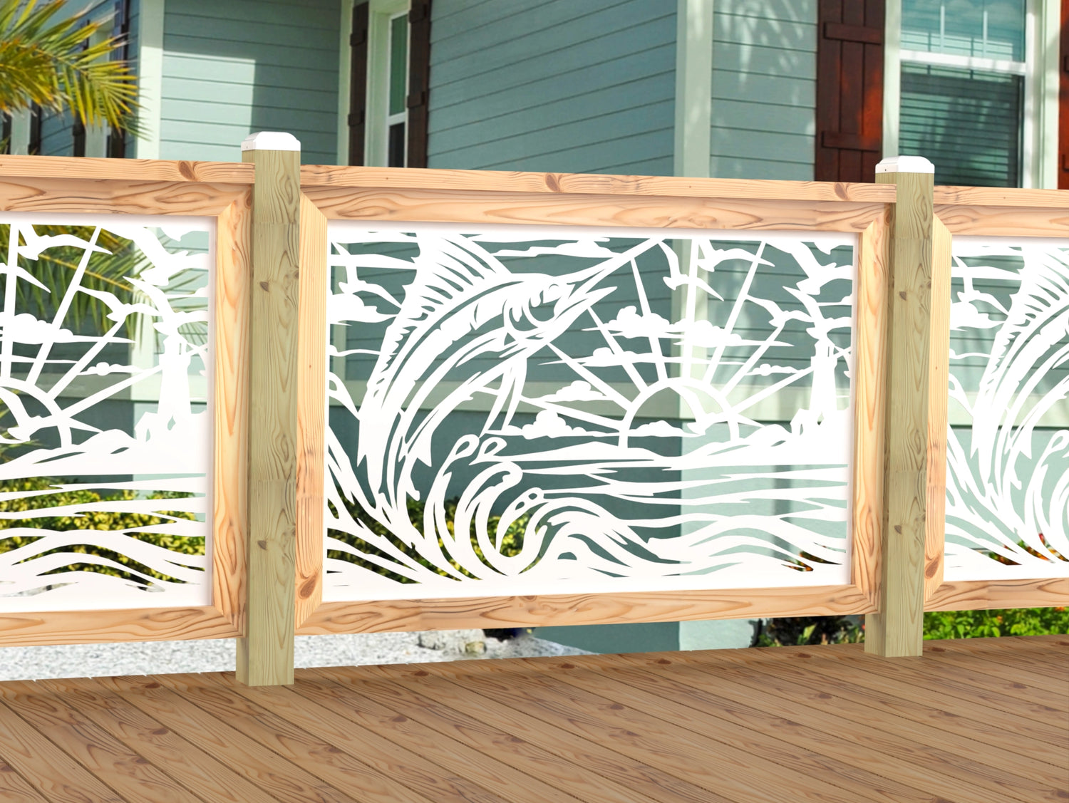 Marlin Jumping Railing Panel Insert