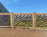 47"x30" - Modern Design Fence/Gate Panel Insert - Madison Iron and Wood