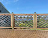 47"x30" - Modern Design Fence/Gate Panel Insert - Madison Iron and Wood