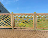 47"x30" - Modern Design Fence/Gate Panel Insert - Madison Iron and Wood