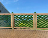47"x30" - Modern Design Fence/Gate Panel Insert - Madison Iron and Wood