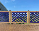 47"x30" - Modern Design Fence/Gate Panel Insert - Madison Iron and Wood