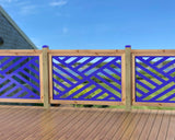 47"x30" - Modern Design Fence/Gate Panel Insert - Madison Iron and Wood