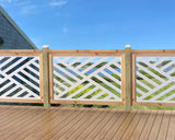 47"x30" - Modern Design Fence/Gate Panel Insert - Madison Iron and Wood