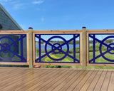 47"x30" - Modern Nautical Design Fence/Gate Panel Insert - Madison Iron and Wood