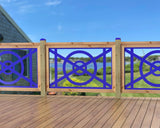 47"x30" - Modern Nautical Design Fence/Gate Panel Insert - Madison Iron and Wood