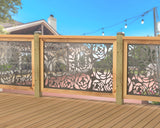Rose Bush Railing Panel Insert - Madison Iron and Wood