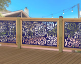 Rose Bush Railing Panel Insert - Madison Iron and Wood