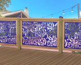 Rose Bush Railing Panel Insert - Madison Iron and Wood
