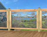 Sailboat at Sunset Railing Panel Insert
