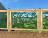 Sailboat at Sunset Railing Panel Insert