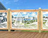 Sailboat at Sunset Railing Panel Insert