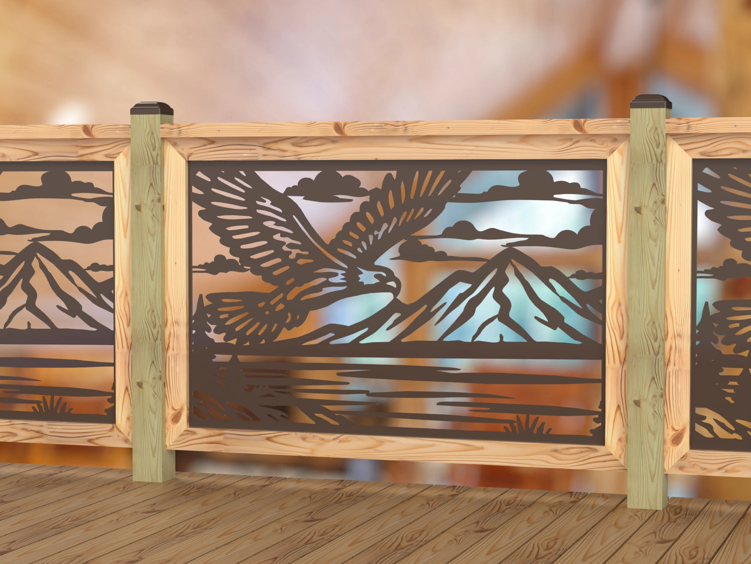 Soaring Eagle Railing Panel Insert