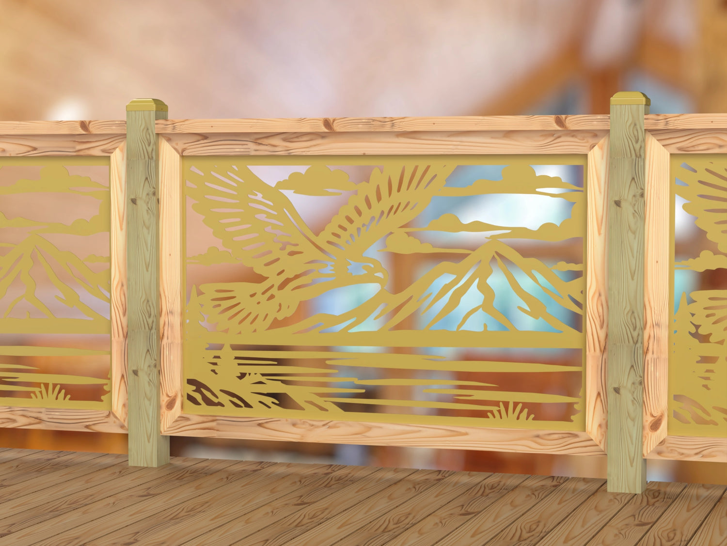 Soaring Eagle Railing Panel Insert