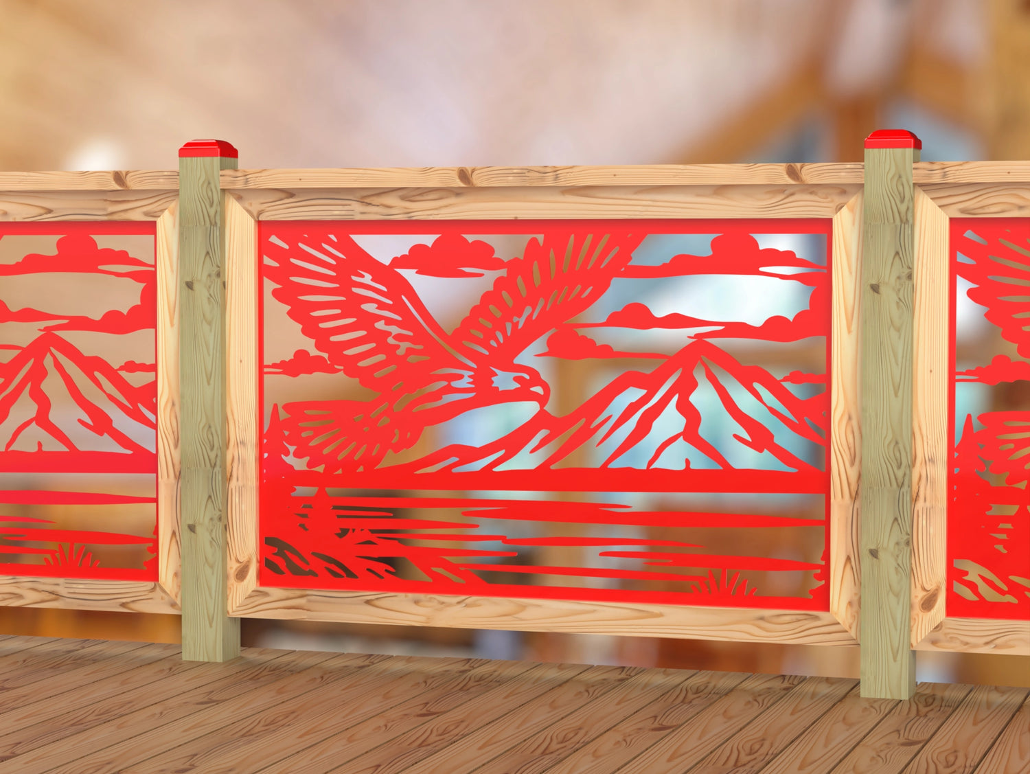 Soaring Eagle Railing Panel Insert