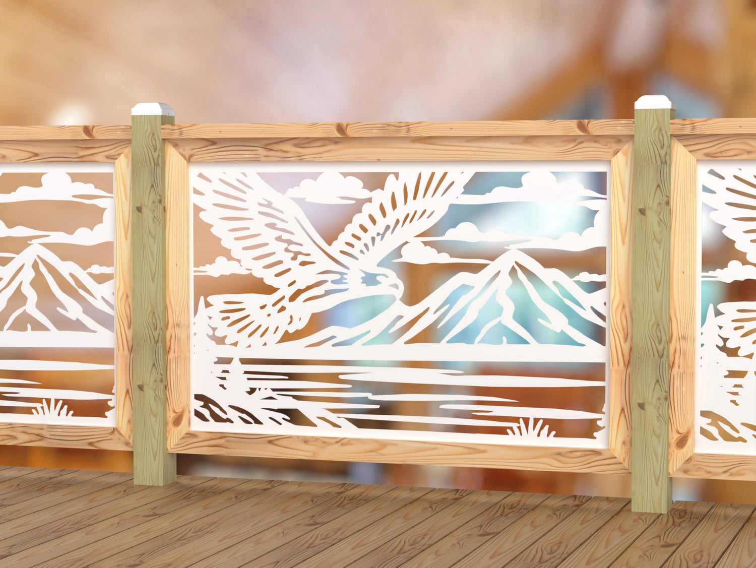 Soaring Eagle Railing Panel Insert