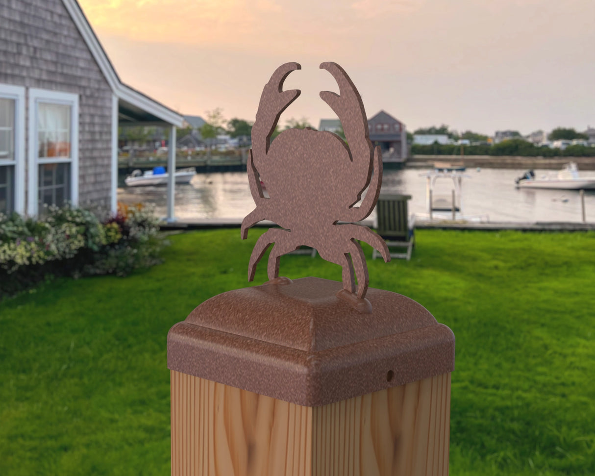Crab Fence Post Cap (Multiple Post Sizes Available) - Madison Iron and Wood