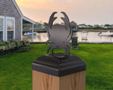 Crab Fence Post Cap (Multiple Post Sizes Available) - Madison Iron and Wood