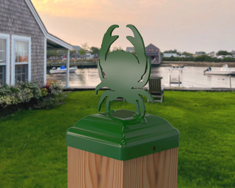 Crab Fence Post Cap (Multiple Post Sizes Available) - Madison Iron and Wood