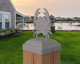 Crab Fence Post Cap (Multiple Post Sizes Available) - Madison Iron and Wood