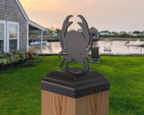Crab Fence Post Cap (Multiple Post Sizes Available) - Madison Iron and Wood