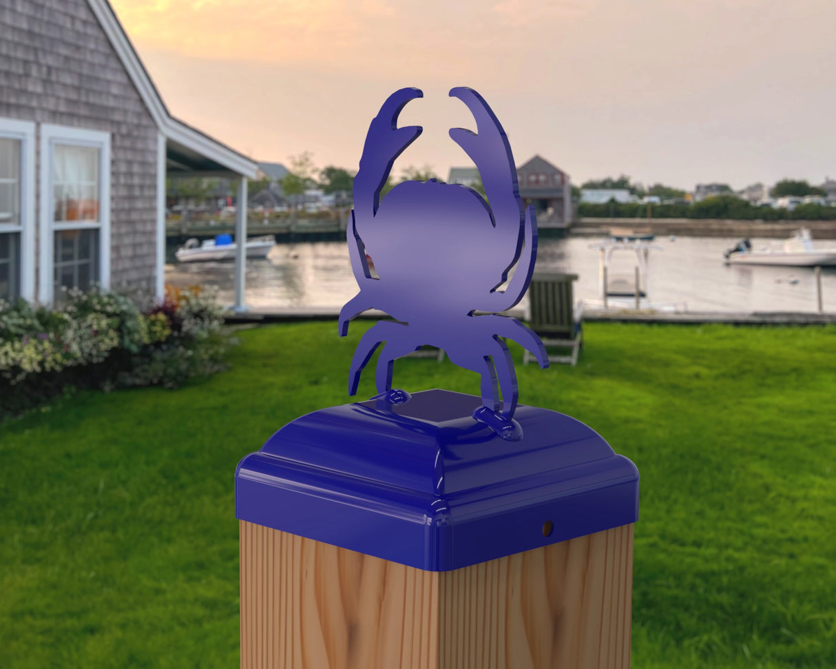 Crab Fence Post Cap (Multiple Post Sizes Available) - Madison Iron and Wood