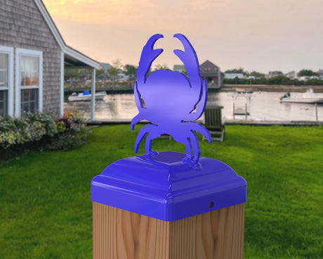Crab Fence Post Cap (Multiple Post Sizes Available) - Madison Iron and Wood