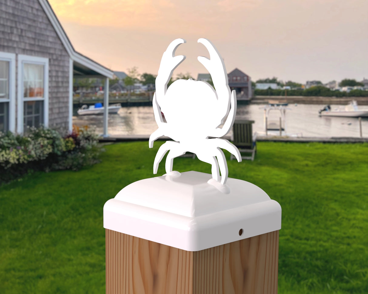 Crab Fence Post Cap (Multiple Post Sizes Available) - Madison Iron and Wood