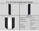 Soporte para colgar vigas de 2"x6"
