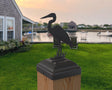 Blue Heron Fence Post Cap (Multiple Post Sizes Available) - Madison Iron and Wood
