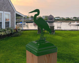 Blue Heron Fence Post Cap (Multiple Post Sizes Available) - Madison Iron and Wood
