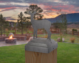 Doe Fence Post Cap (Multiple Post Sizes Available) - Madison Iron and Wood