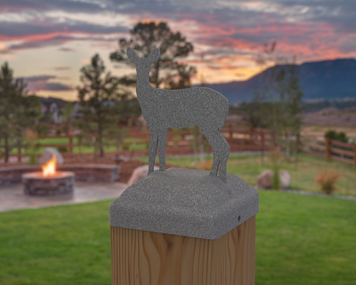 Doe Fence Post Cap (Multiple Post Sizes Available) - Madison Iron and Wood