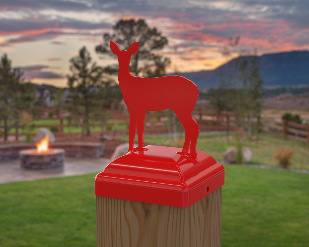 Doe Fence Post Cap (Multiple Post Sizes Available) - Madison Iron and Wood