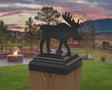 Moose Fence Post Cap (Multiple Post Sizes Available) - Madison Iron and Wood