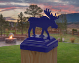 Moose Fence Post Cap (Multiple Post Sizes Available) - Madison Iron and Wood